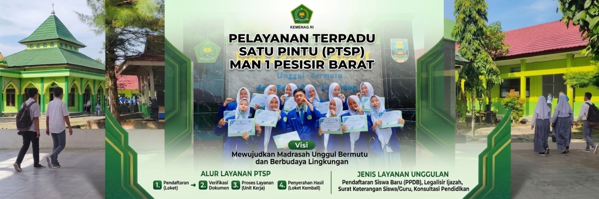 Pelayanan Terpadu Satu Pintu (PTSP) MAN 1 Pesisir Barat